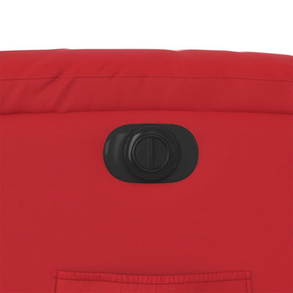 vidaXL Fauteuil de relaxation électrique rouge similicuir