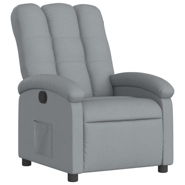 vidaXL Fauteuil relax Gris clair Tissu