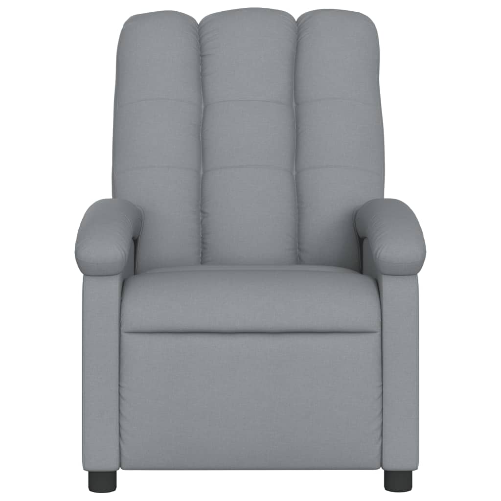 vidaXL Relaxsessel Hellgrau Stoff