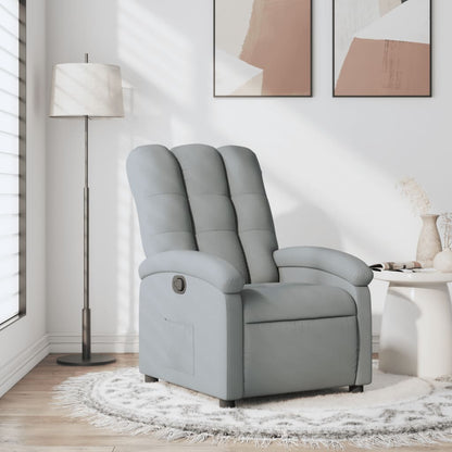 vidaXL Relaxsessel Hellgrau Stoff