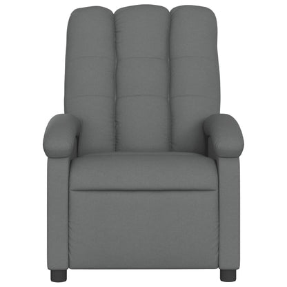 vidaXL Fauteuil de relaxation gris foncé en tissu