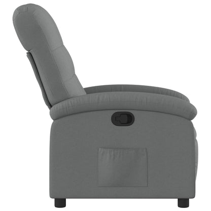 vidaXL Fauteuil de relaxation gris foncé en tissu