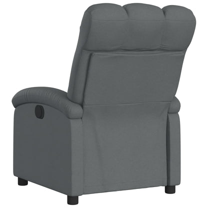 vidaXL Fauteuil de relaxation gris foncé en tissu