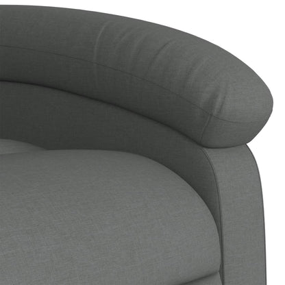 vidaXL Fauteuil de relaxation gris foncé en tissu