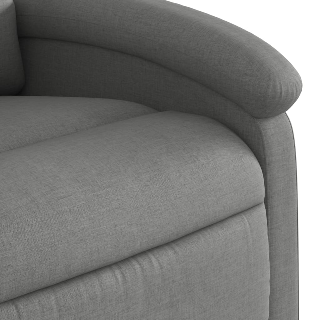 vidaXL Massage-Relaxsessel, Stoff, Dunkelgrau