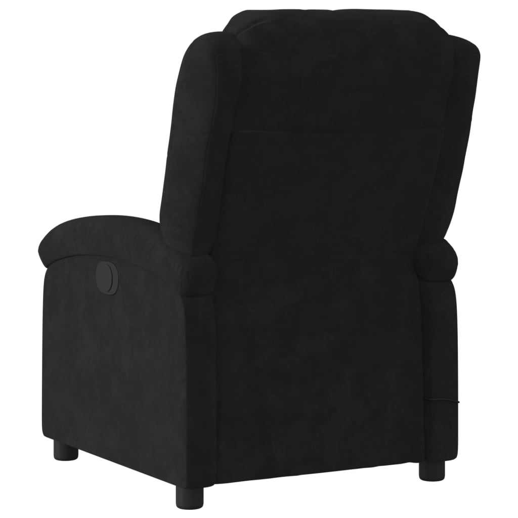 vidaXL Relaxsessel Schwarzer Samt