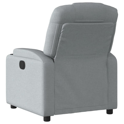 vidaXL Fauteuil relax Gris clair Tissu