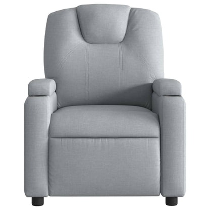vidaXL Fauteuil relax Gris clair Tissu
