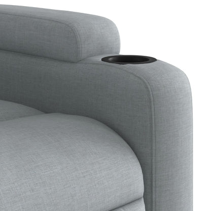 vidaXL Fauteuil relax Gris clair Tissu