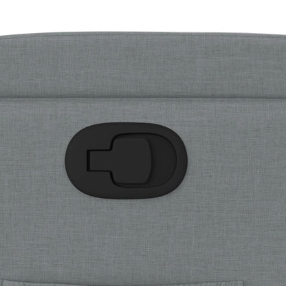 vidaXL Fauteuil relax Gris clair Tissu