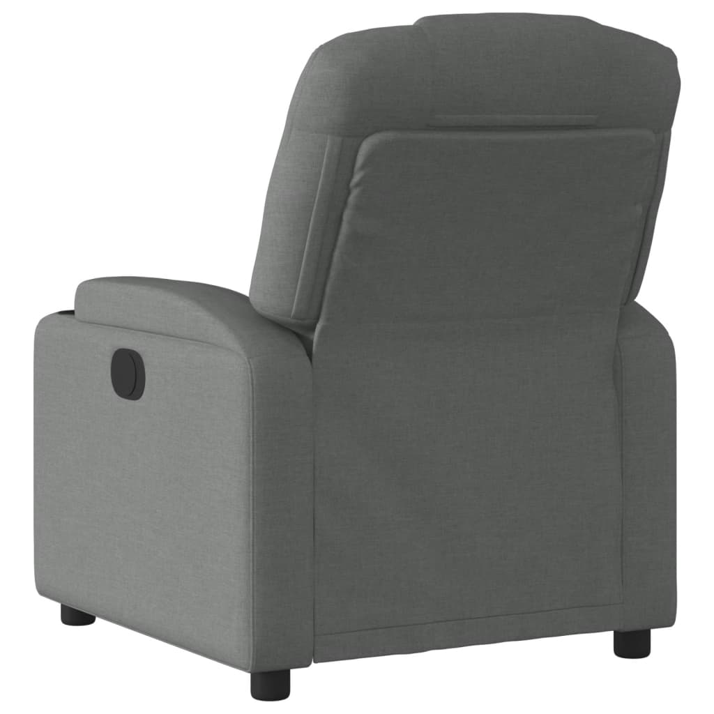 vidaXL Fauteuil de relaxation gris foncé en tissu