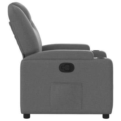 vidaXL Fauteuil de relaxation gris foncé en tissu