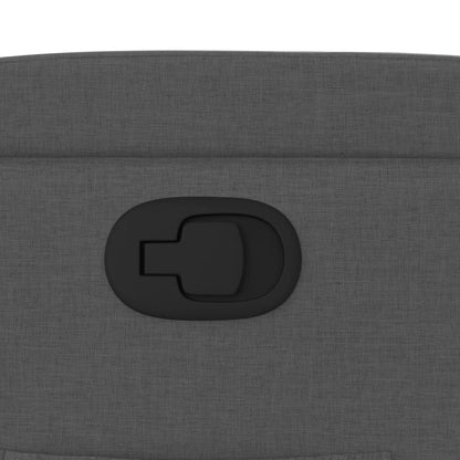 vidaXL Fauteuil de relaxation gris foncé en tissu