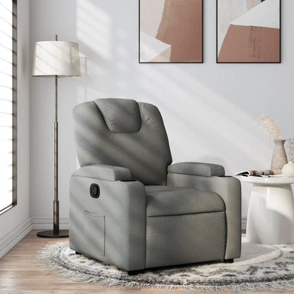 vidaXL Fauteuil de relaxation gris foncé en tissu
