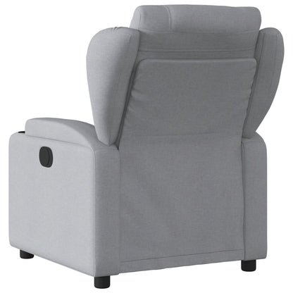 vidaXL Fauteuil relax Gris clair Tissu