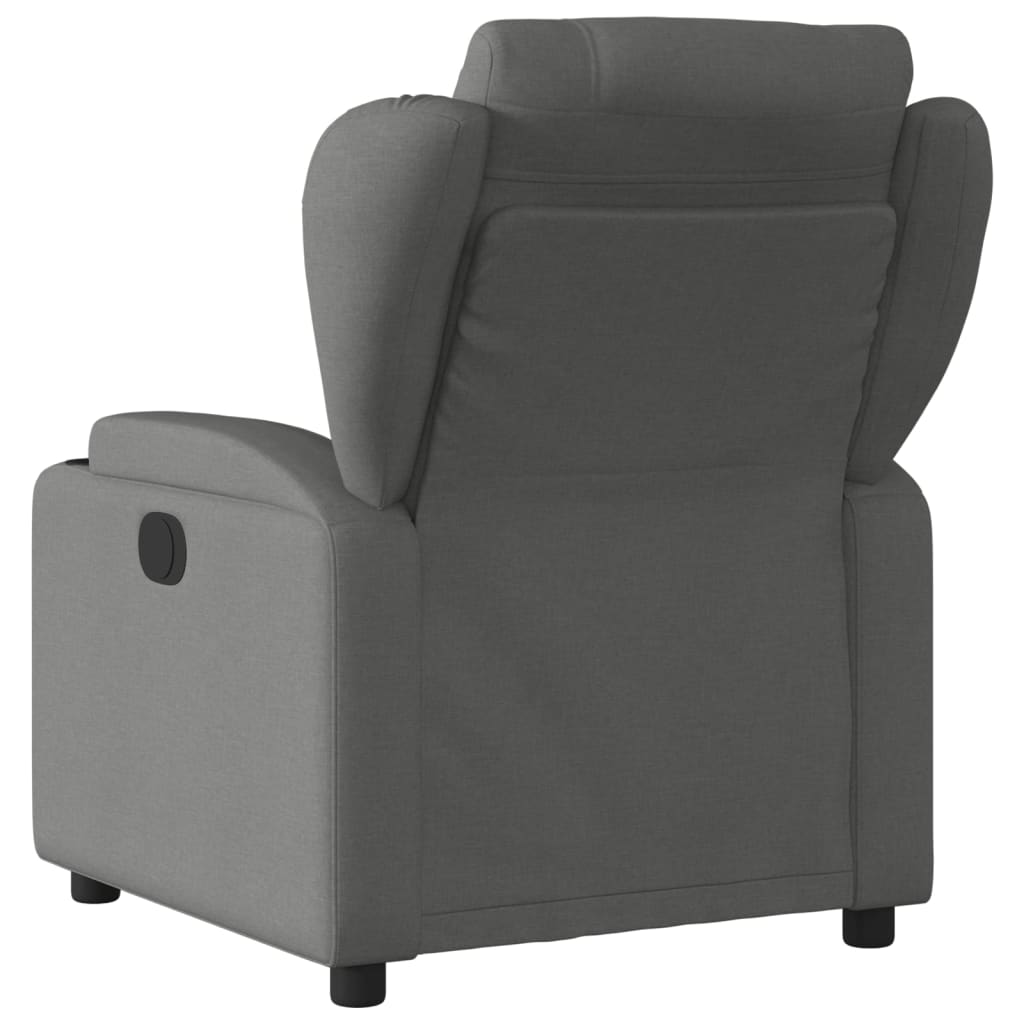 vidaXL Fauteuil de relaxation gris foncé en tissu