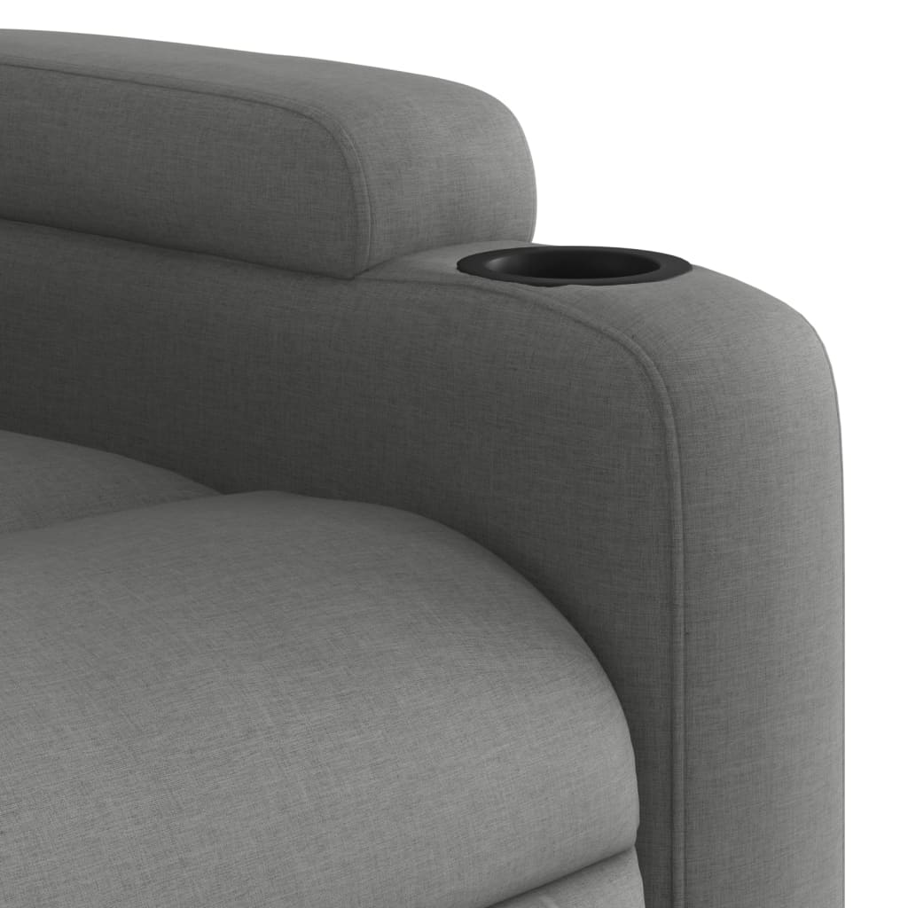 vidaXL Fauteuil de relaxation gris foncé en tissu