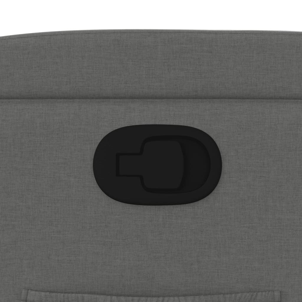 vidaXL Fauteuil de relaxation gris foncé en tissu