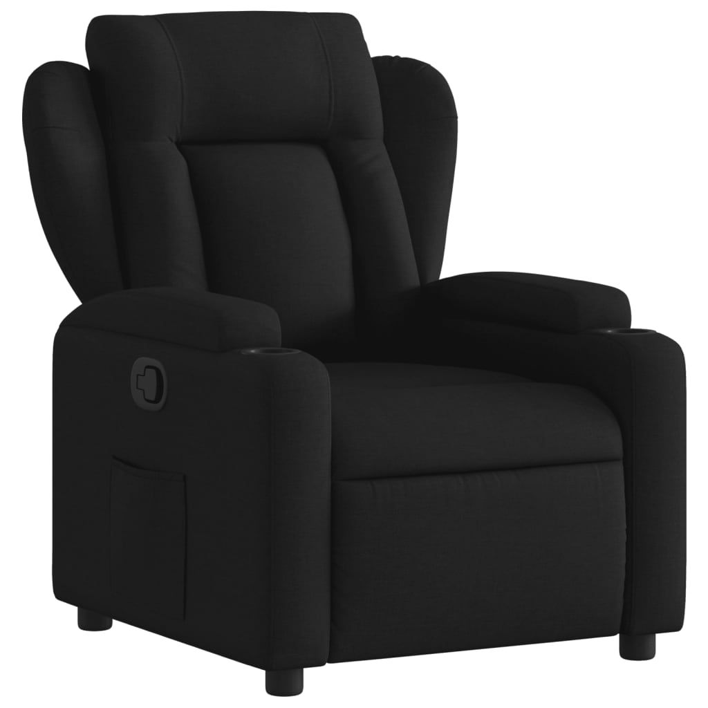 vidaXL Relaxsessel Schwarzer Stoff