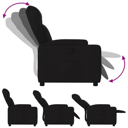 vidaXL Relaxsessel Schwarzer Stoff