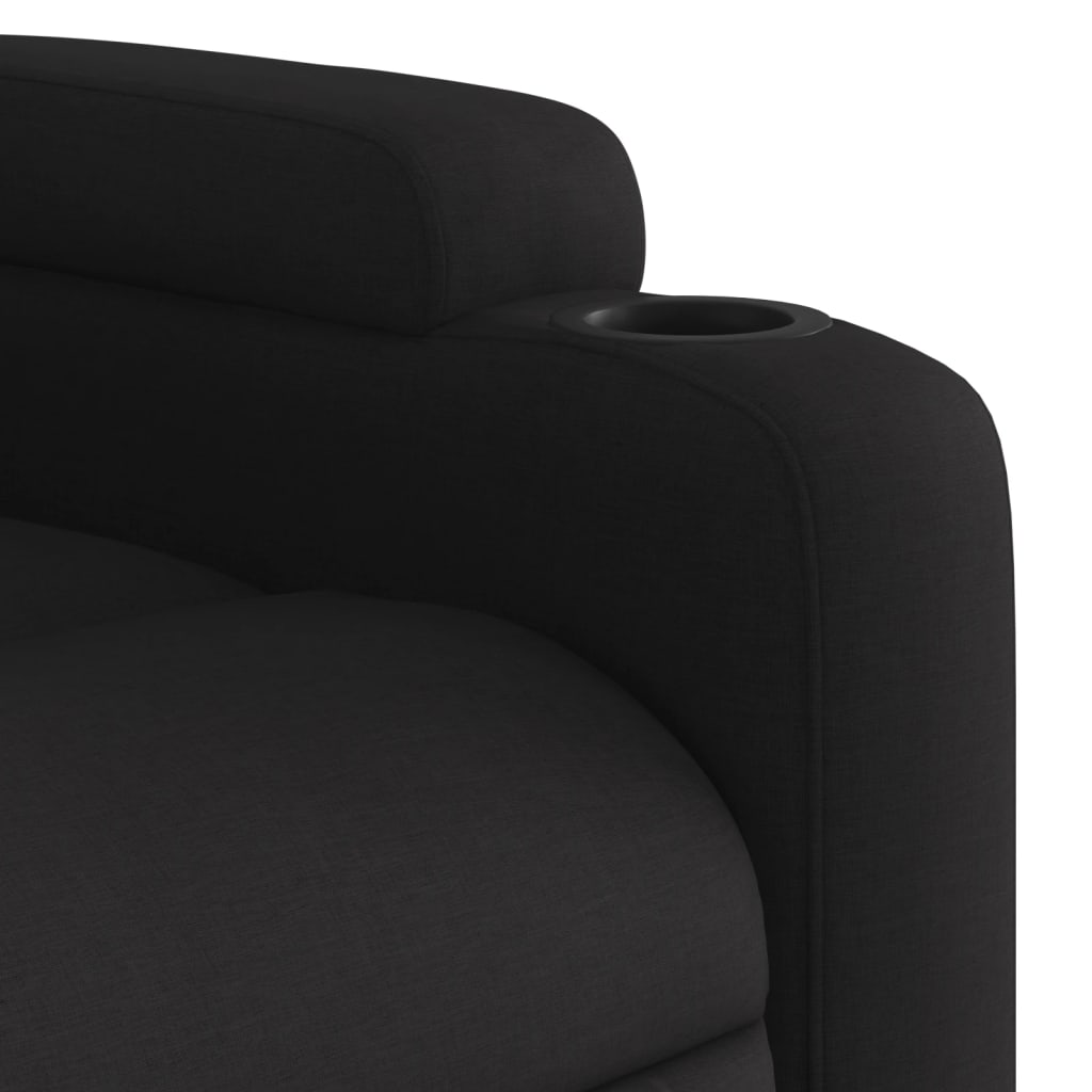 vidaXL Relaxsessel Schwarzer Stoff