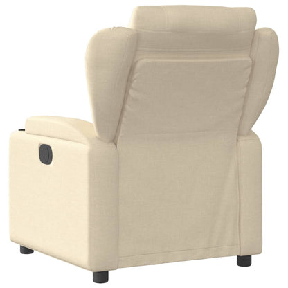 vidaXL Fauteuil relax crème tissu