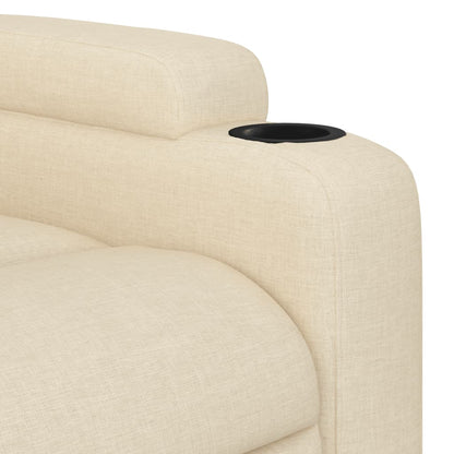 vidaXL Fauteuil relax crème tissu