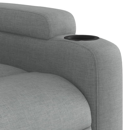 vidaXL Fauteuil relax Gris clair Tissu