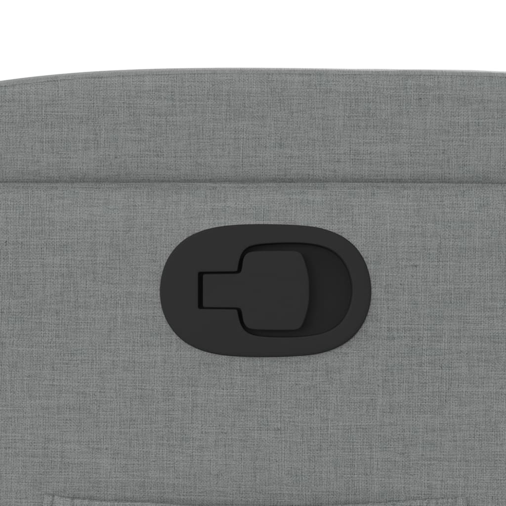 vidaXL Fauteuil relax Gris clair Tissu