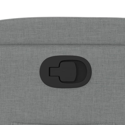 vidaXL Fauteuil relax Gris clair Tissu