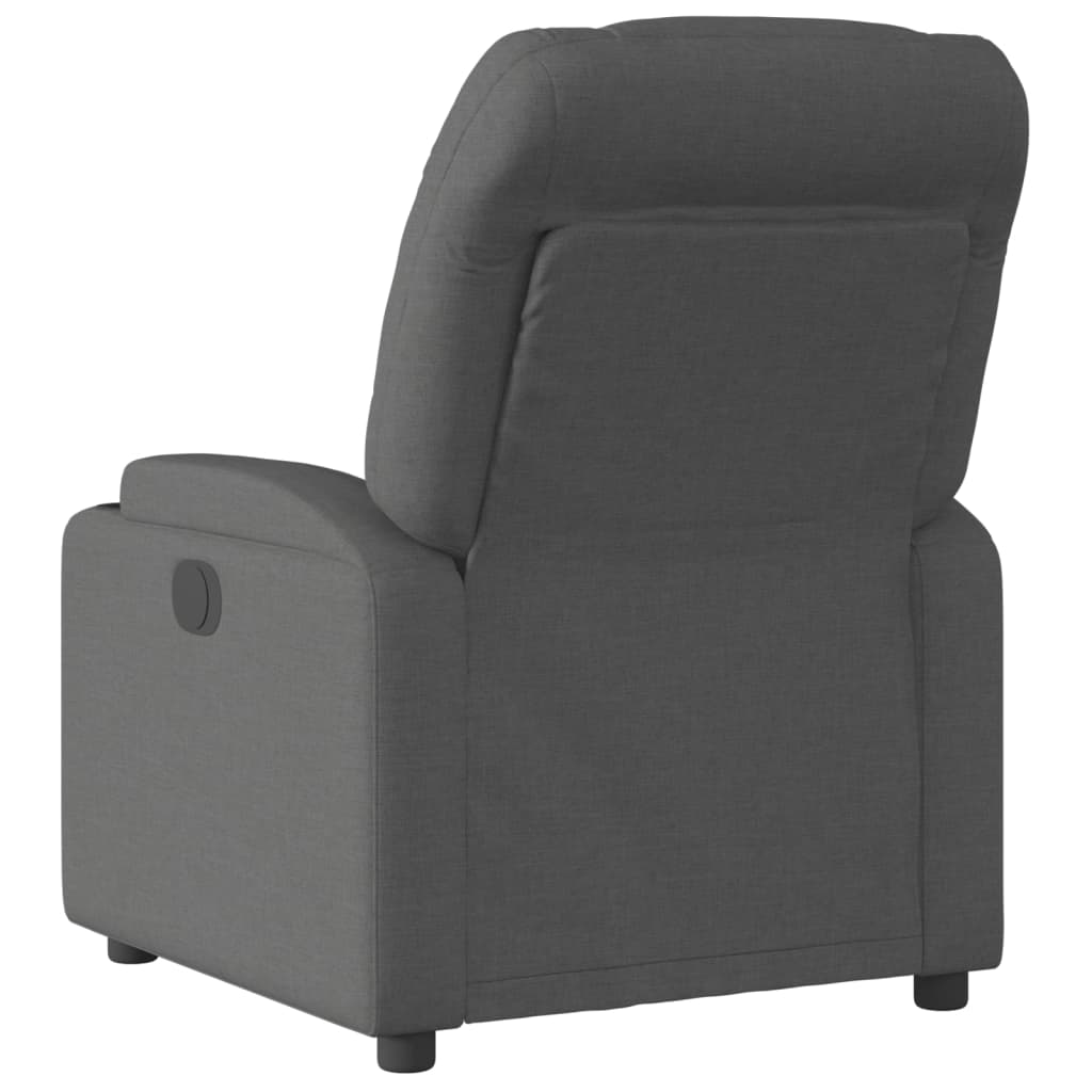 vidaXL Fauteuil de relaxation gris foncé en tissu