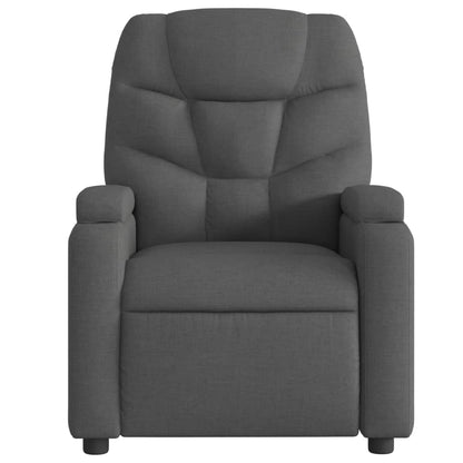 vidaXL Fauteuil de relaxation gris foncé en tissu