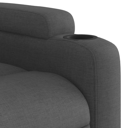 vidaXL Fauteuil de relaxation gris foncé en tissu