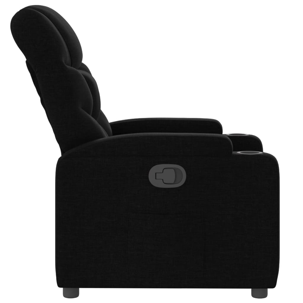 vidaXL Relaxsessel Schwarzer Stoff