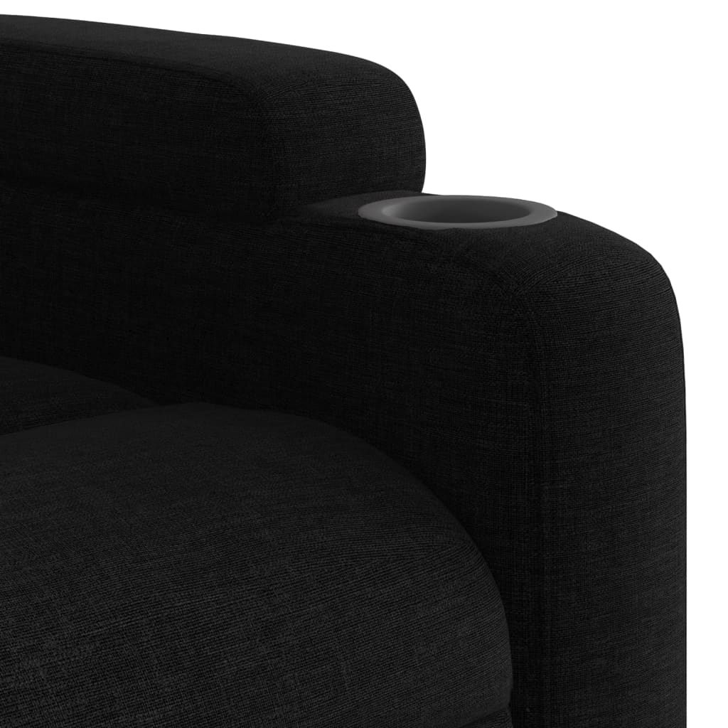 vidaXL Relaxsessel Schwarzer Stoff