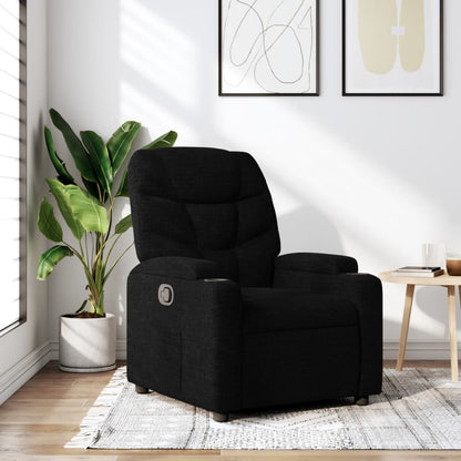 vidaXL Relaxsessel Schwarzer Stoff