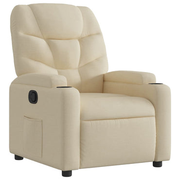 vidaXL Fauteuil relax crème tissu