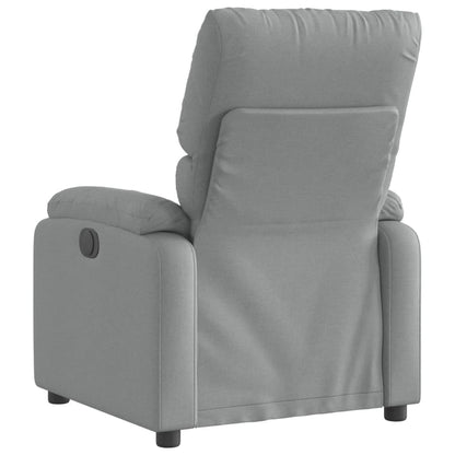 vidaXL Fauteuil relax Gris clair Tissu