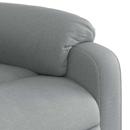 vidaXL Fauteuil relax Gris clair Tissu