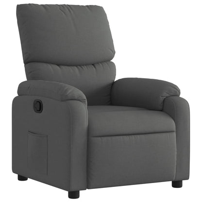 vidaXL Fauteuil de relaxation gris foncé en tissu
