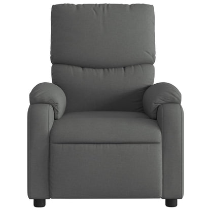 vidaXL Fauteuil de relaxation gris foncé en tissu