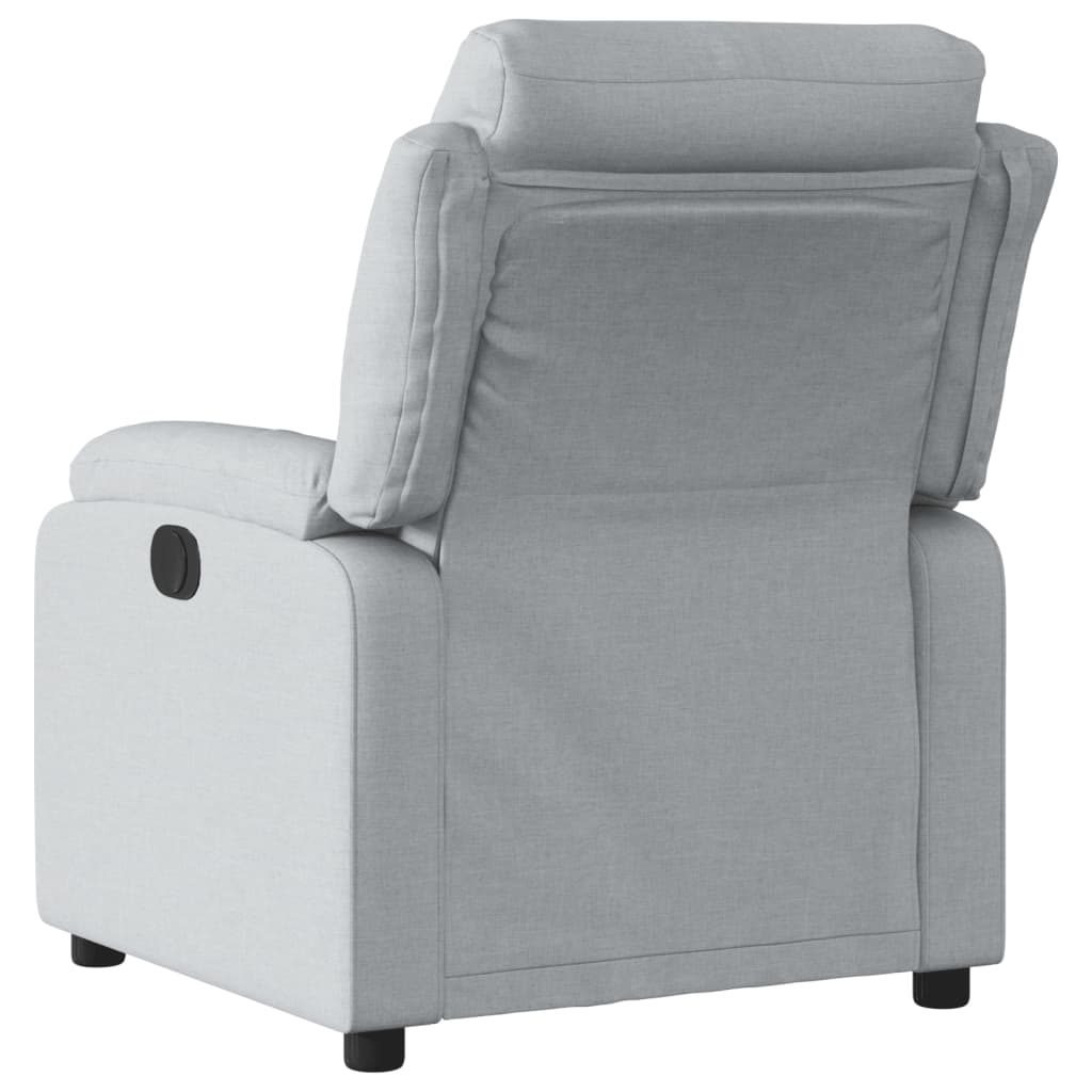 vidaXL Fauteuil relax Gris clair Tissu