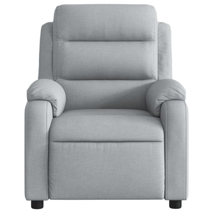 vidaXL Fauteuil relax Gris clair Tissu