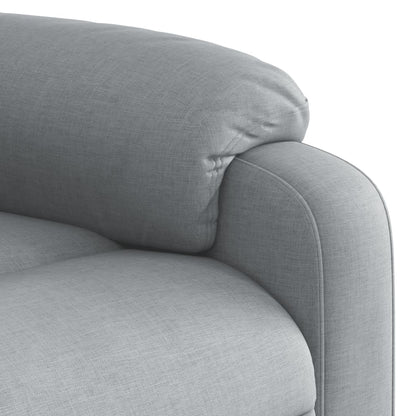 vidaXL Fauteuil relax Gris clair Tissu