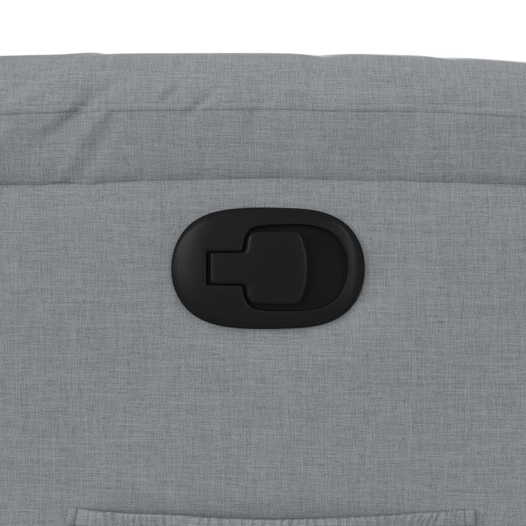 vidaXL Fauteuil relax Gris clair Tissu