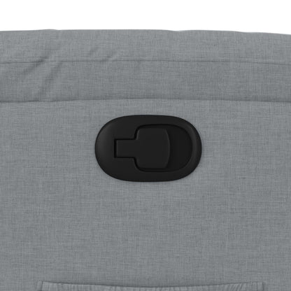 vidaXL Fauteuil relax Gris clair Tissu