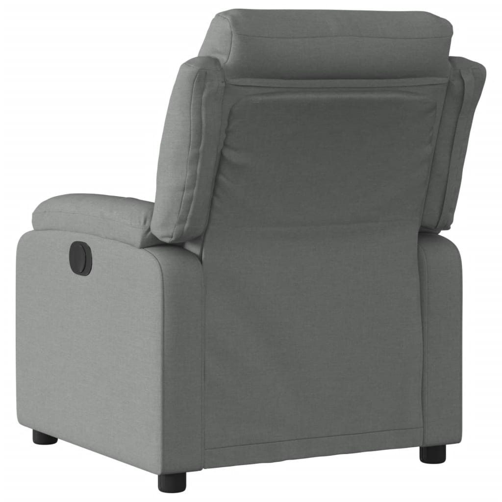 vidaXL Fauteuil de relaxation gris foncé en tissu