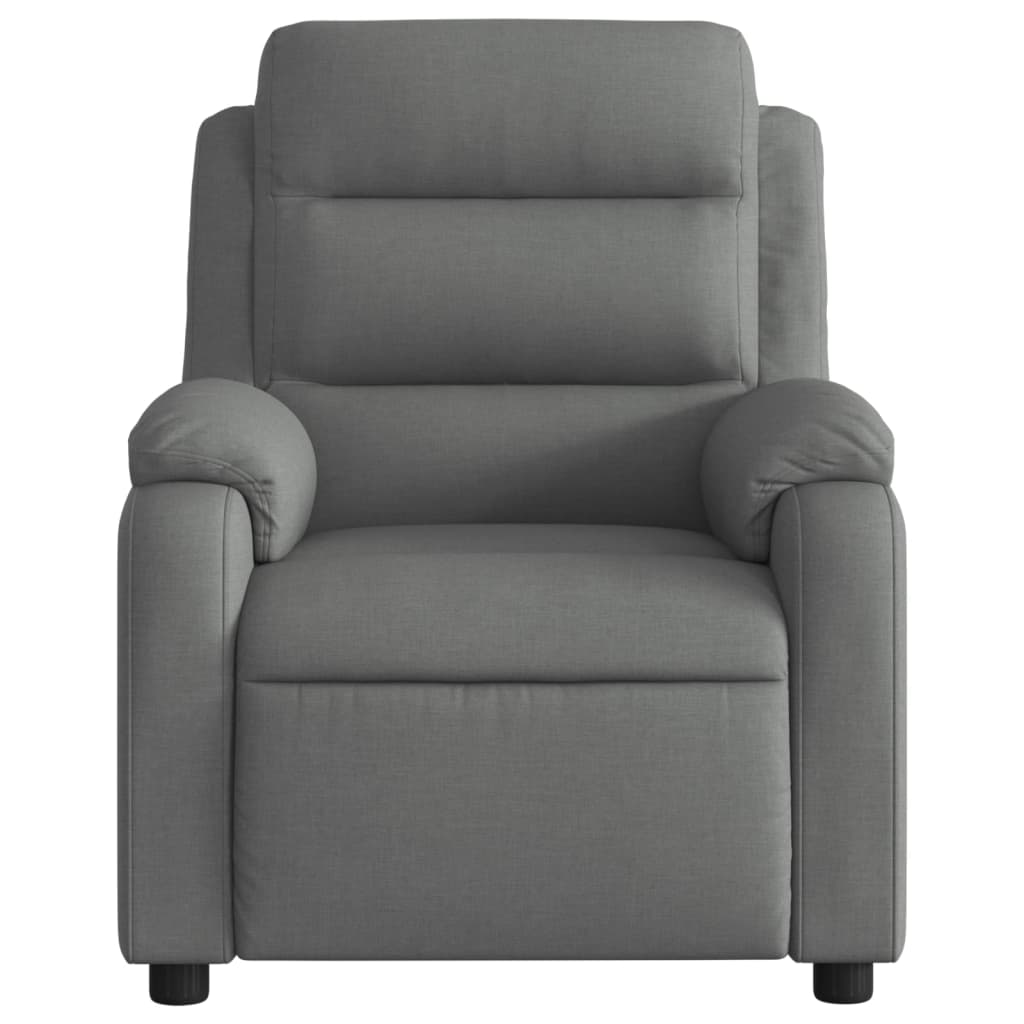 vidaXL Fauteuil de relaxation gris foncé en tissu