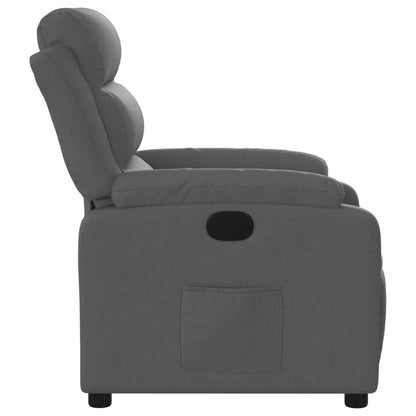 vidaXL Fauteuil de relaxation gris foncé en tissu