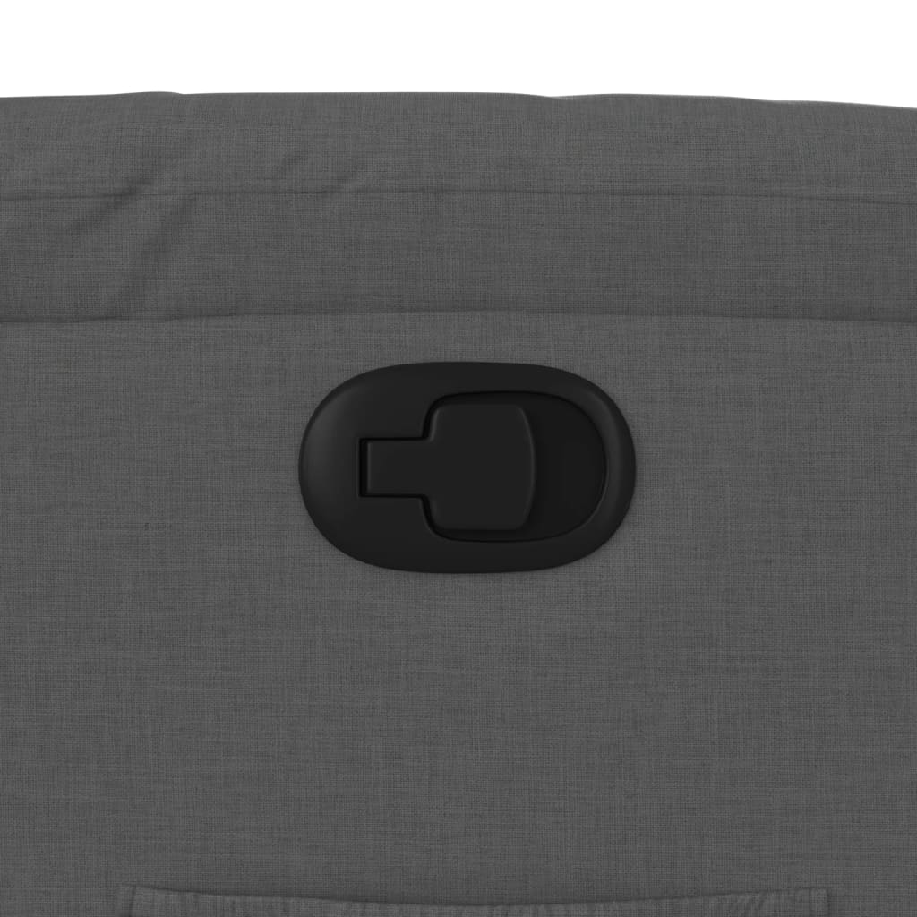 vidaXL Fauteuil de relaxation gris foncé en tissu